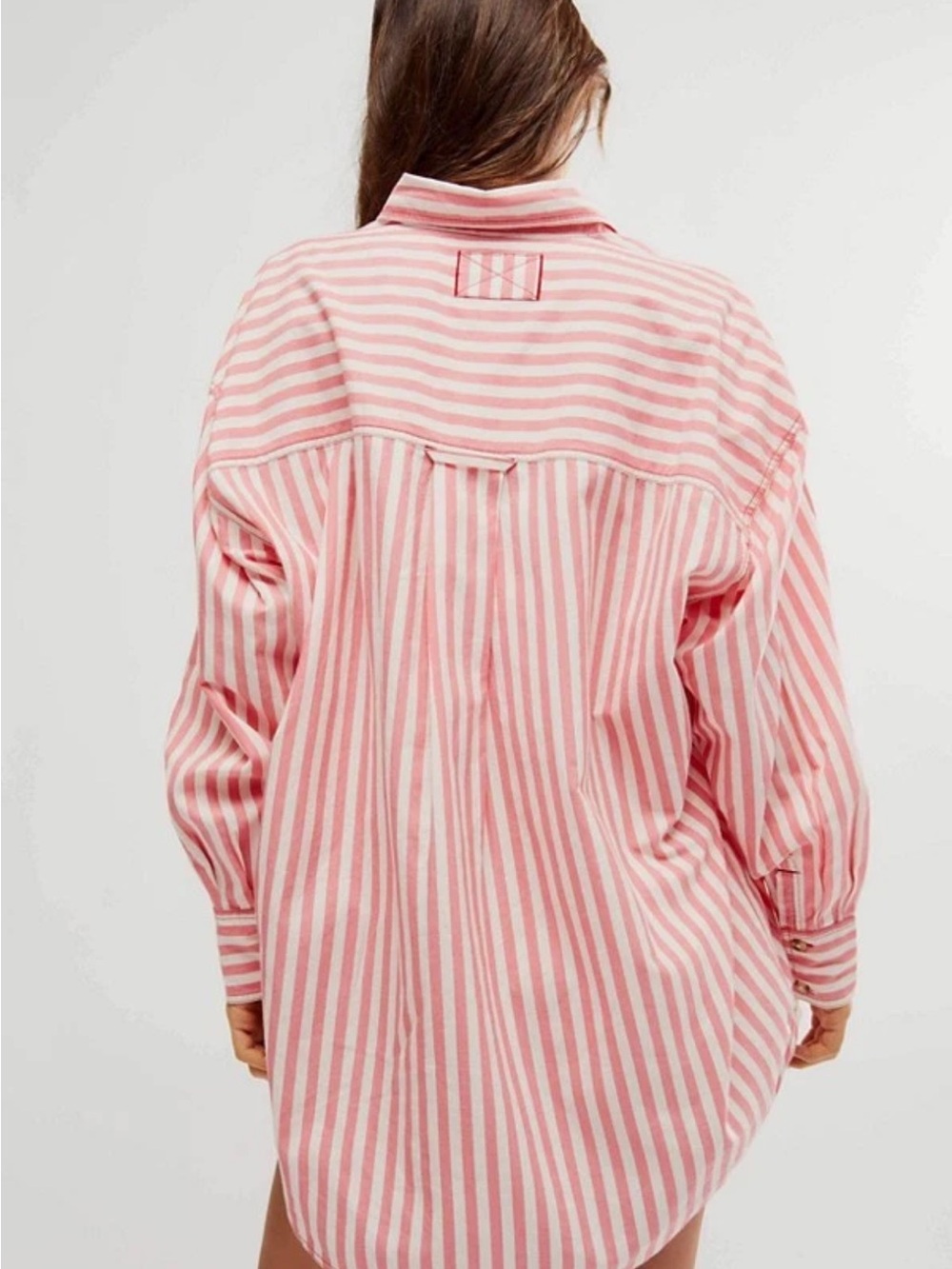 Free People Striped Button-down 100% Cotton size Small - Picture 4 of 9